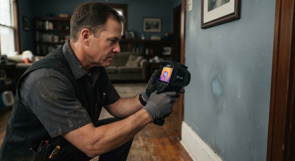 leak detection services Voorhees NJ thermal camera moisture imaging